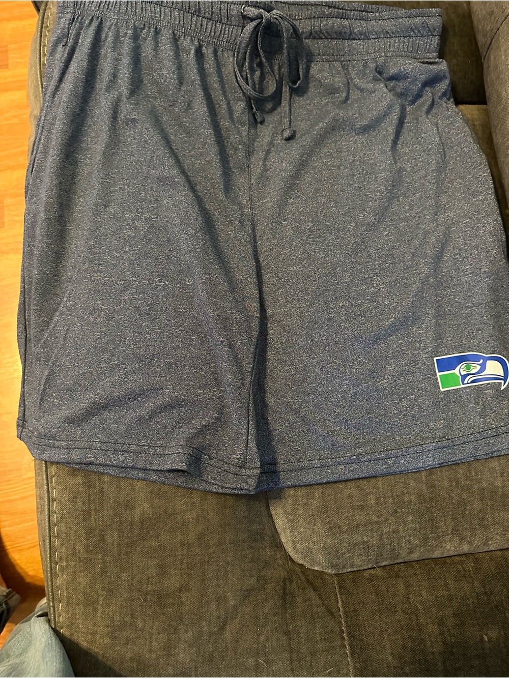 Seattle Seahawks Men's Blue Lounge Shorts 
Size L Brand New - Picture 3 of 5